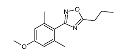3-(4-methoxy-2,6-dimethylphenyl)-5-propyl-1,2,4-oxadiazole结构式