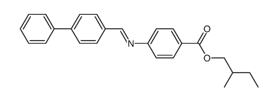 2-methylbutyl 4-(4-phenylbenzylideneamino)benzoate结构式
