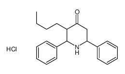 3-butyl-2,6-diphenylpiperidin-4-one,hydrochloride结构式
