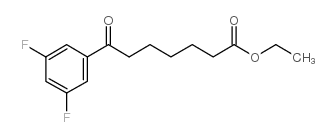 ethyl 7-(3,5-difluorophenyl)-7-oxoheptanoate structure