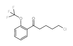 5-CHLORO-1-(2-TRIFLUOROMETHOXYPHENYL)-1-OXOPENTANE Structure