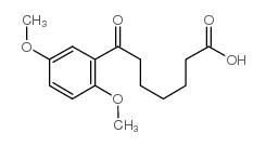 7-(2,5-dimethoxyphenyl)-7-oxoheptanoic acid structure
