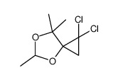 2,2-dichloro-5,7,7-trimethyl-4,6-dioxaspiro[2.4]heptane Structure