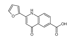 2-(furan-2-yl)-4-oxo-1H-quinoline-6-carboxylic acid结构式