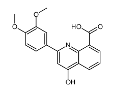 2-(3,4-dimethoxyphenyl)-4-oxo-1H-quinoline-8-carboxylic acid Structure