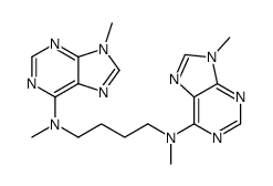 N,N'-dimethyl-N,N'-bis(9-methylpurin-6-yl)butane-1,4-diamine Structure