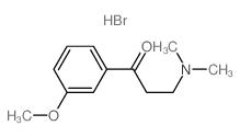 1-Propanone,3-(dimethylamino)-1-(3-methoxyphenyl)-, hydrobromide (1:1) Structure