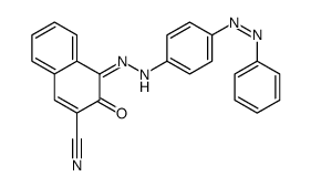 3-oxo-4-[(4-phenyldiazenylphenyl)hydrazinylidene]naphthalene-2-carbonitrile结构式