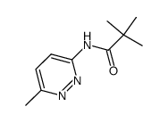 2,2-dimethyl-N-(6-methyl-pyridazine-3-yl)-propionamide结构式