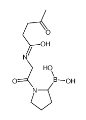 [1-[2-(4-oxopentanoylamino)acetyl]pyrrolidin-2-yl]boronic acid Structure