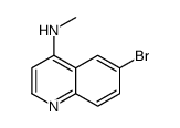 6-溴-n-甲基喹啉-4-胺结构式
