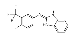 N-[4-fluoro-3-(trifluoromethyl)phenyl]-1H-benzimidazol-2-amine Structure