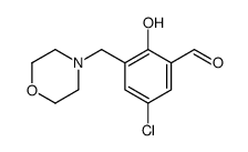 5-chloro-2-hydroxy-3-(morpholin-4-ylmethyl)benzaldehyde结构式