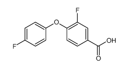 3-fluoro-4-(4-fluorophenoxy)benzoic acid结构式
