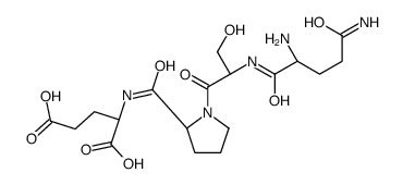 (2S)-2-[[(2S)-1-[(2S)-2-[[(2S)-2,5-diamino-5-oxopentanoyl]amino]-3-hydroxypropanoyl]pyrrolidine-2-carbonyl]amino]pentanedioic acid Structure