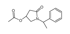 [5-oxo-1-[(1R)-1-phenylethyl]pyrrolidin-3-yl] acetate结构式