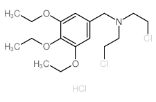 2-chloro-N-(2-chloroethyl)-N-[(3,4,5-triethoxyphenyl)methyl]ethanamine结构式