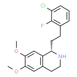 1-[2-(3-CHLORO-2-FLUORO-PHENYL)-ETHYL]-6,7-DIMETHOXY-1,2,3,4-TETRAHYDRO-ISOQUINOLINE Structure