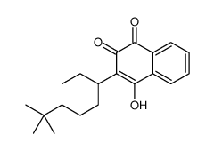 3-(4-tert-butylcyclohexyl)-4-hydroxynaphthalene-1,2-dione结构式