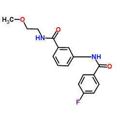 3-[(4-Fluorobenzoyl)amino]-N-(2-methoxyethyl)benzamide Structure