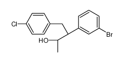 (2R,3S)-3-(3-bromophenyl)-4-(4-chlorophenyl)butan-2-ol结构式