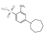 5-(Hexamethyleneimin-1-yl)-2-methylsulfonylaniline Structure