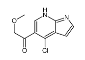 1-(4-氯-1H-吡咯并[2,3-B]吡啶-5-基)-2-甲氧基-乙酮结构式