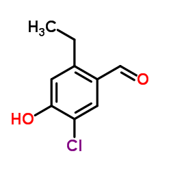 5-Chloro-2-ethyl-4-hydroxybenzaldehyde结构式