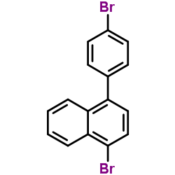 1-溴-4-(4-溴苯基)萘结构式