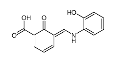 5-[(2-hydroxyanilino)methylidene]-6-oxocyclohexa-1,3-diene-1-carboxylic acid Structure
