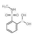 2-(N-甲基氨磺酰基)苯基硼酸结构式