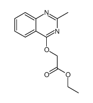 ethyl (2-methylquinazol-4-oxy)acetate Structure