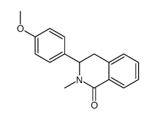 3-(4-methoxyphenyl)-2-methyl-3,4-dihydroisoquinolin-1-one结构式