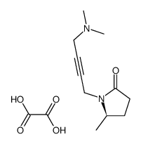(R)-N-<4-(dimethylamino)-2-butynyl>-5-methyl-2-pyrrolidone sesquioxalate salt结构式