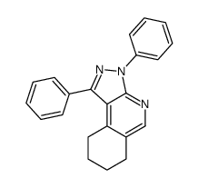 1,3-diphenyl-6,7,8,9-tetrahydropyrazolo[3,4-c]isoquinoline结构式