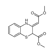 methyl (Z)-3-(2-methoxy-2-oxoethylidene)-3,4-dihydro-2H-benzo[b][1,4]thiazine-2-carboxylate结构式