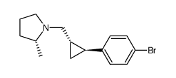 1-[2-(4-bromo-phenyl)-(1S,2S)-cyclopropylmethyl]-(2R)-2-methyl-pyrrolidine Structure