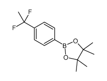 4-(1,1-二氟乙基)苯硼酸频哪醇酯结构式