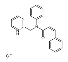 (E)-N,3-diphenyl-N-(pyridin-1-ium-2-ylmethyl)prop-2-enamide,chloride Structure