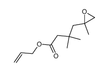 3,3-dimethyl-4-(2-methyl-oxiranyl)-butyric acid allyl ester结构式