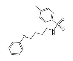 4-methyl-N-(4-phenoxybutyl)benzenesulfonamide结构式