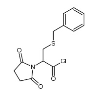 S-benzyl-N,N-succinyl-DL-cysteinyl chloride Structure