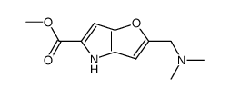 methyl 2-[(dimethylamino)methyl]-4H-furo[3,2-b]pyrrole-5-carboxylate Structure