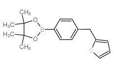 4,4,5,5-TETRAMETHYL-2-[4-(THIEN-2-YLMETHYL)PHENYL]-1,3,2-DIOXABOROLANE structure