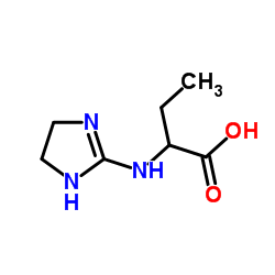 2-(4,5-Dihydro-1H-imidazol-2-ylamino)butanoic acid Structure