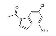 1-(4-amino-6-chloro-1H-indazol-1-yl)ethanone结构式