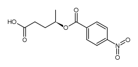 (4R)-4-[(p-Nitrobenzoyl)oxy]pentanoic acid Structure