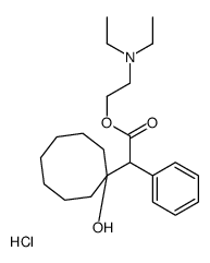 2-(diethylamino)ethyl 2-(1-hydroxycyclooctyl)-2-phenylacetate,hydrochloride Structure