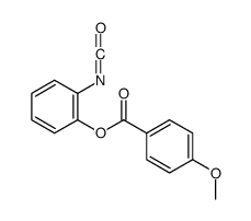 2-isocyanatophenyl 4-methoxybenzoate结构式