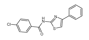 2-p-chlorobenzoylamino-4-phenylthiazole结构式